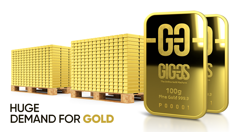 Gigantische vraag naar goud